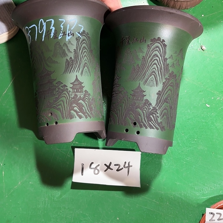 浮***云花盆紫砂微瑕中号