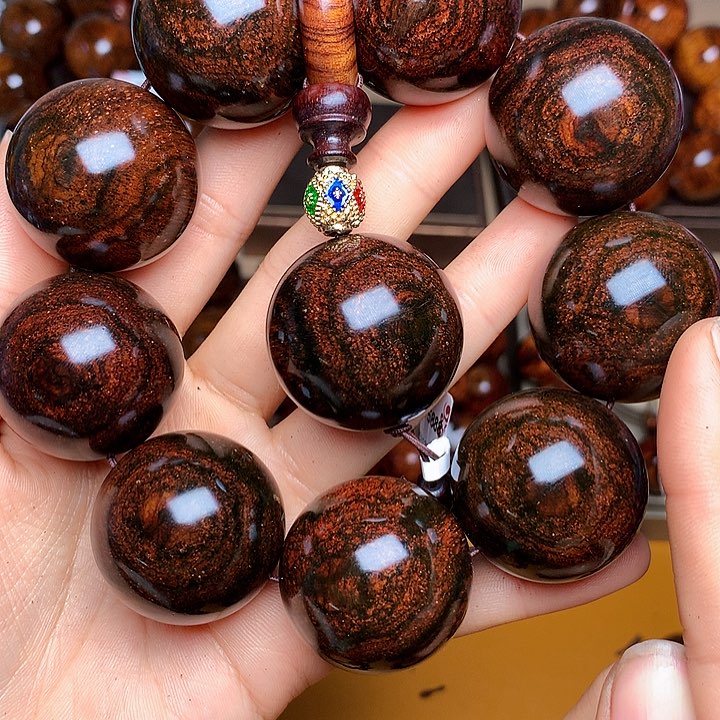 花梨木类手串/手链黄花梨风化料老挝花梨土埋料3.0