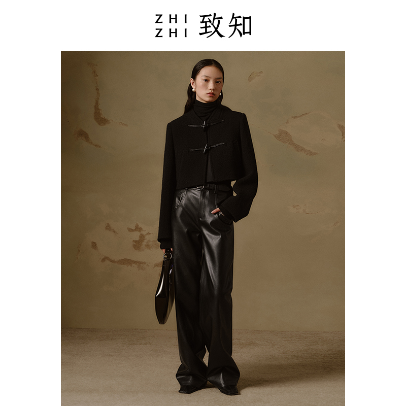 吴音子 新中式短外套24年新高级格雷系穿搭ZZ2CWWJ1003