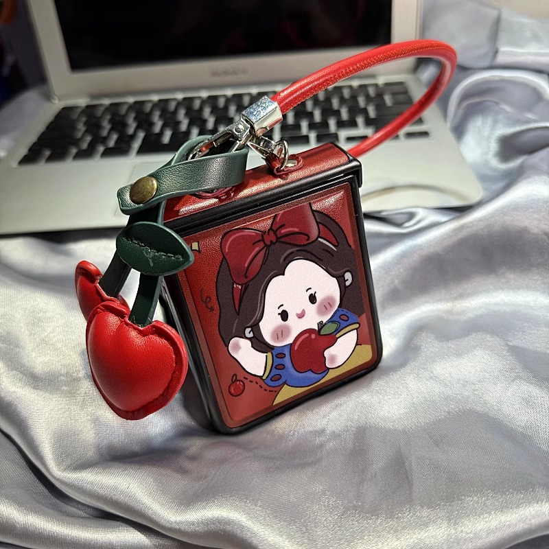 适用华为pocket2手机壳P50Pocket折叠屏白雪公主樱桃新年女保护套