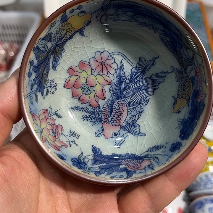 陶摆件景德镇主人杯123