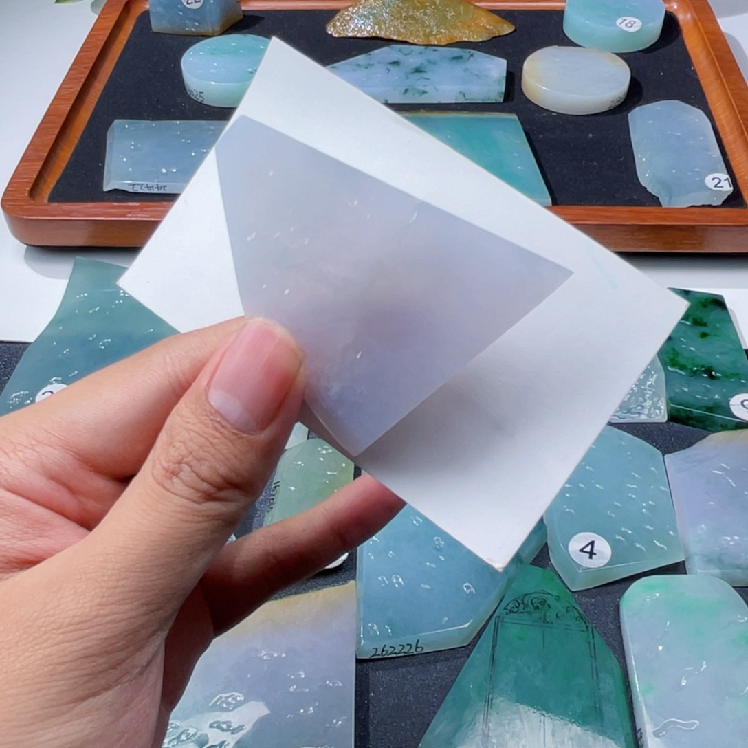 定制翡翠未镶嵌牌子料