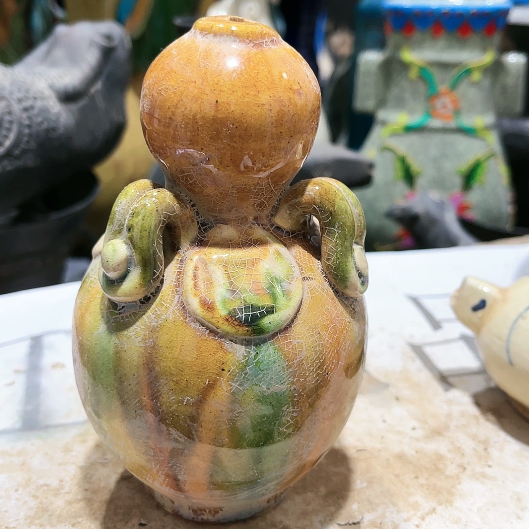 瓦当摆件摆件茶桌茶台陶瓷