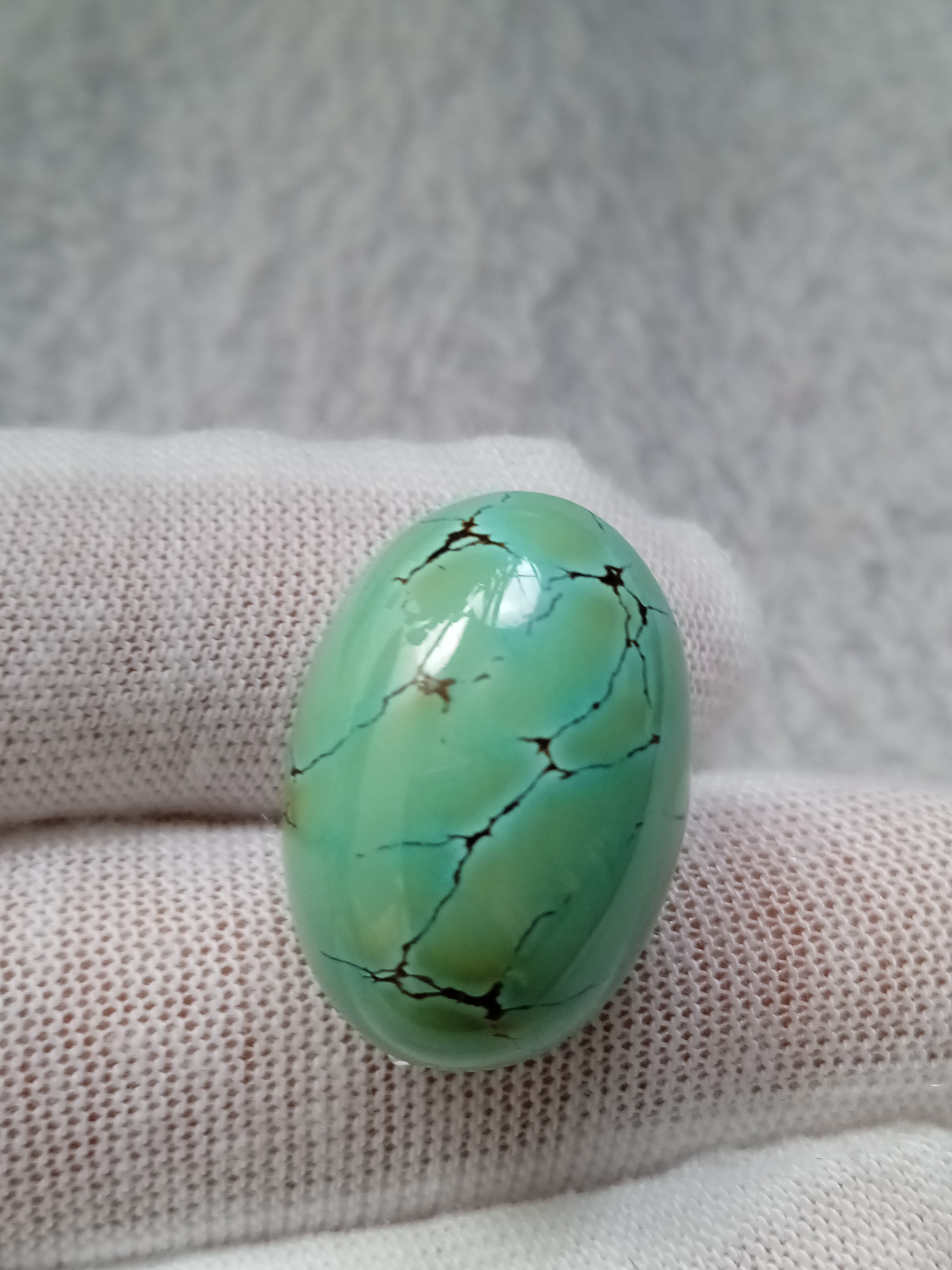 原矿绿松石配饰：21.9*15mm  7克