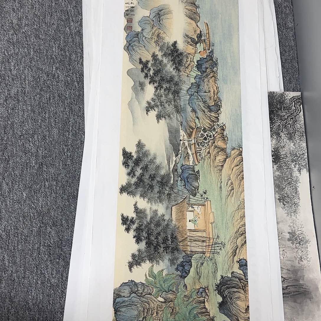 国画135*35纯手绘明锐
