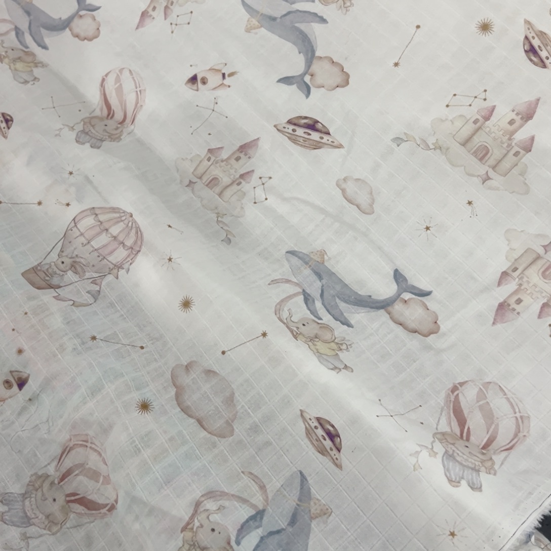 棉福袋一米价纯棉格子双层纱1.65米宽果子D