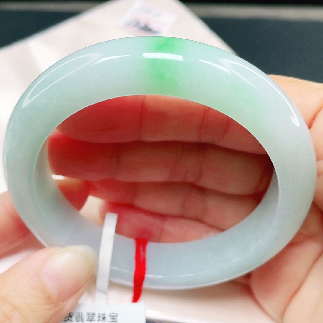 未镶嵌手镯翡翠正圈56.9。010