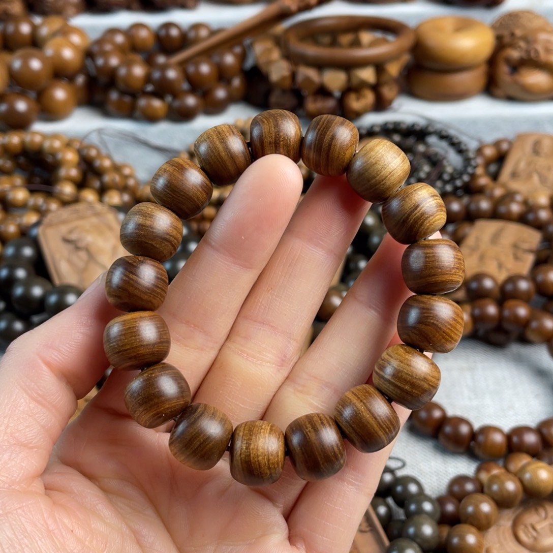 木老山檀香12/13单圈手串