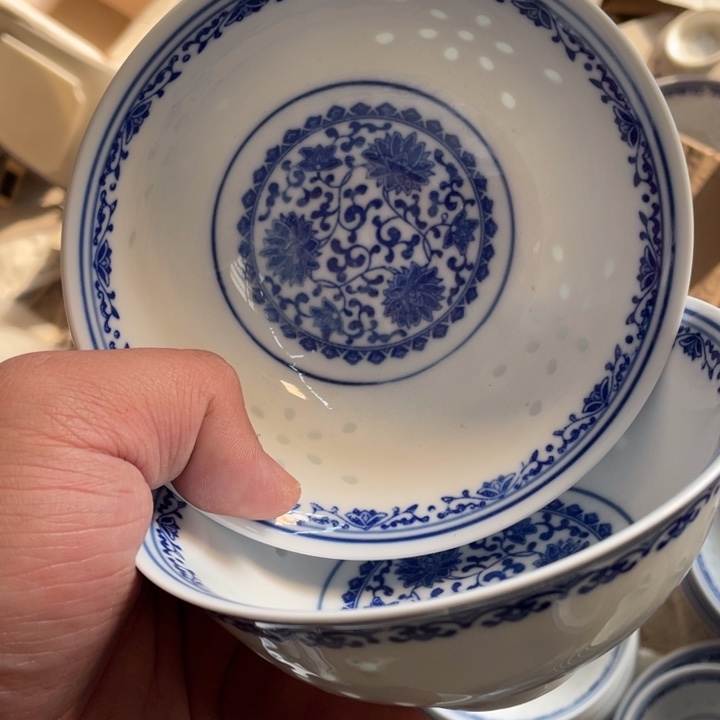 瓷碗景德镇高温细白瓷