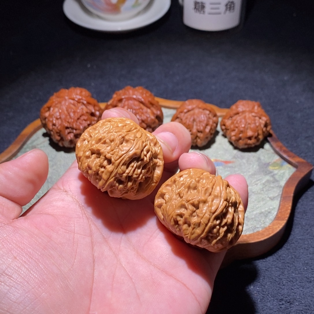 吊坠文玩核桃白狮子41