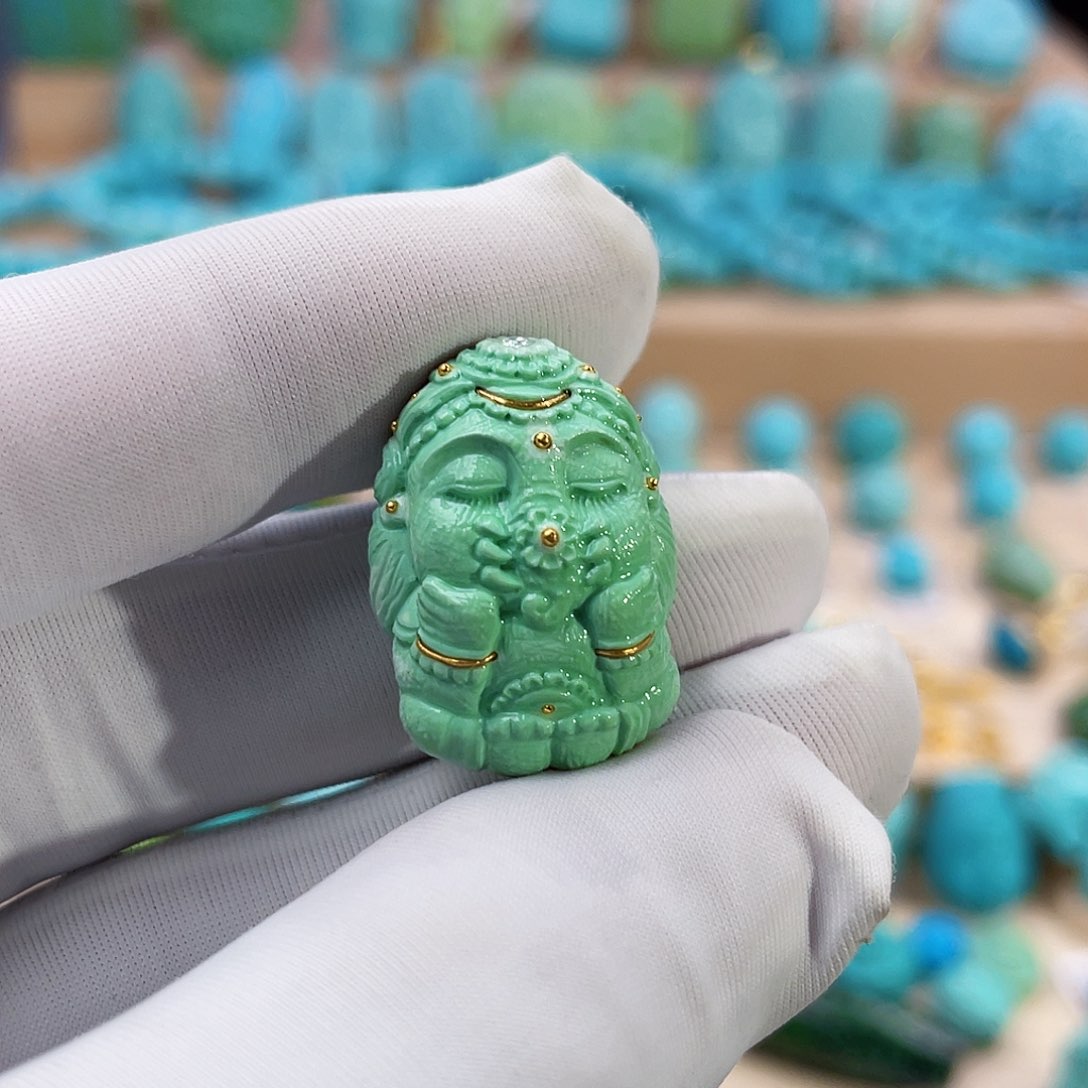 绿松石珠宝奇石未镶嵌