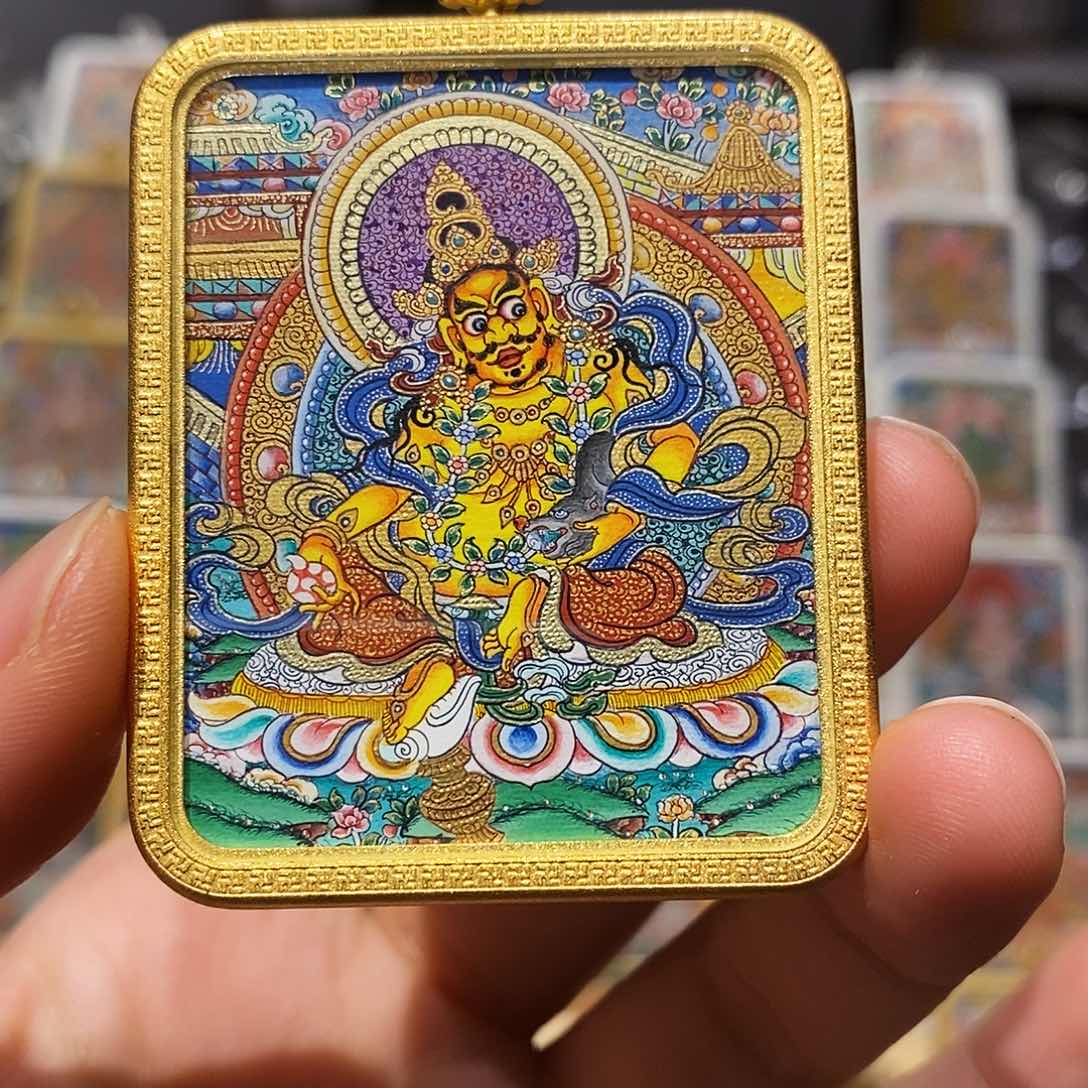 吊坠高**孩唐卡艺术唐卡唐卡艺术