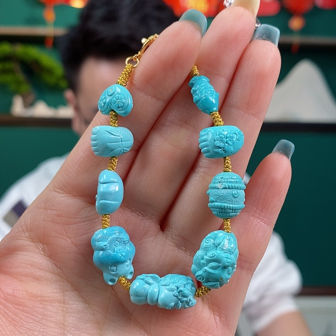 绿松石珠宝奇石未镶嵌