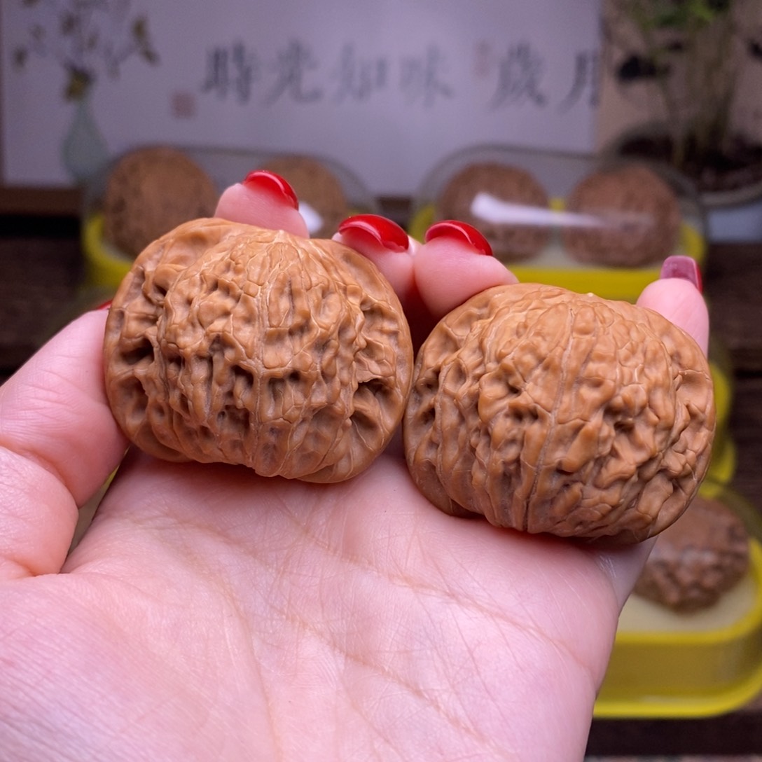 文玩核桃把件全品41尺正磨1955