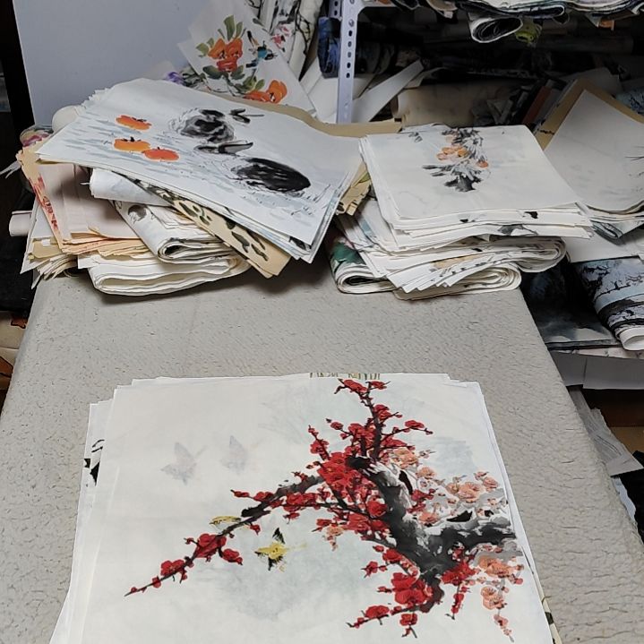 金***校国画落款后台备注