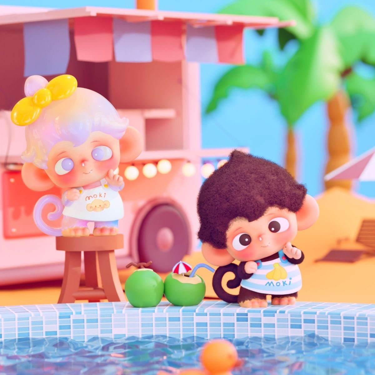 （草莓拆盒）Moki时光漫相集mini盲盒潮玩摆件