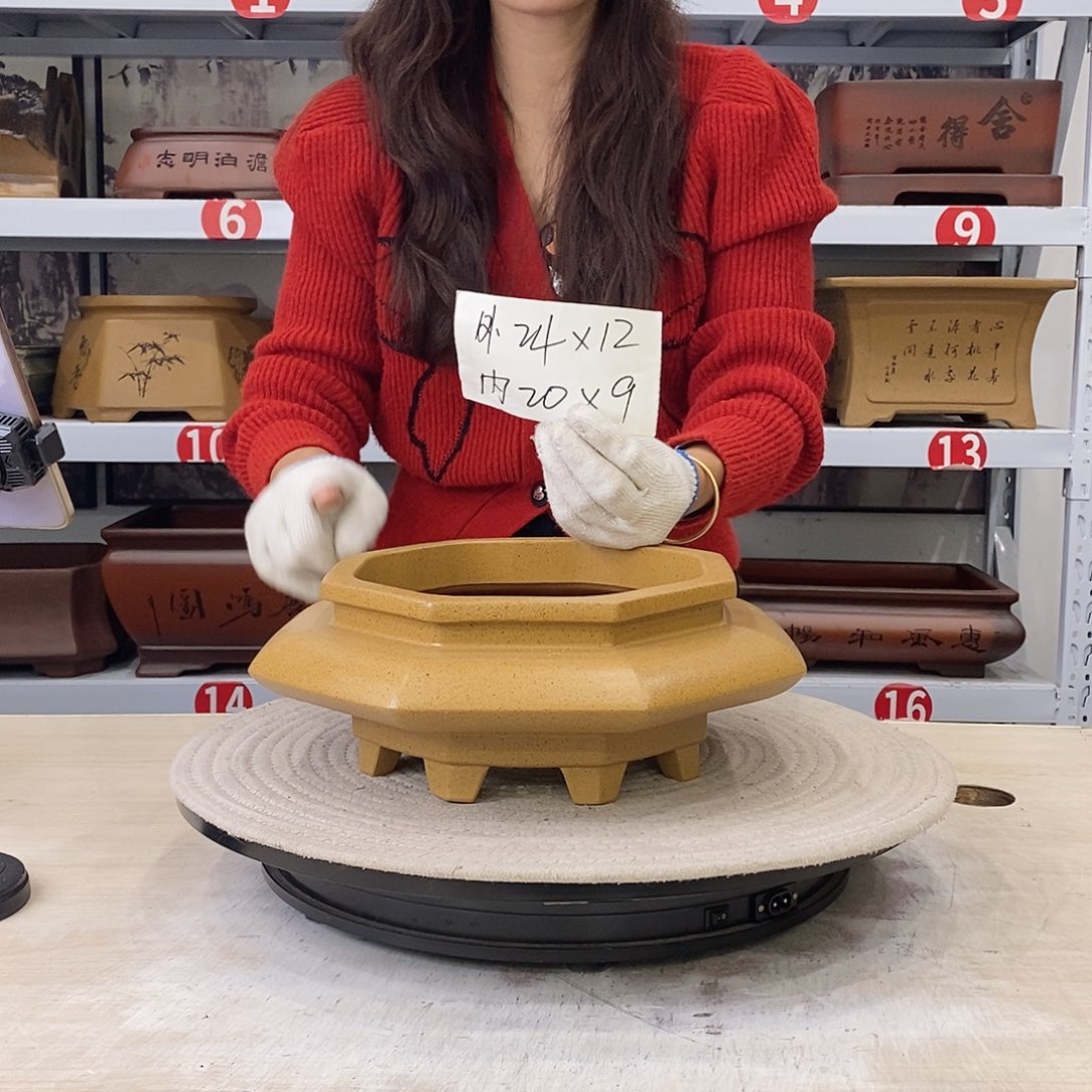 紫砂花盆紫砂花盆八方