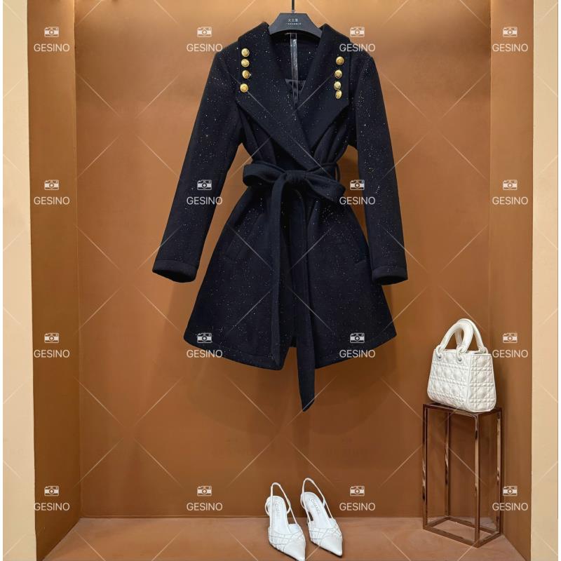 【悠悠】秋冬气质小香风时尚设计师中长款外套QD-2025016