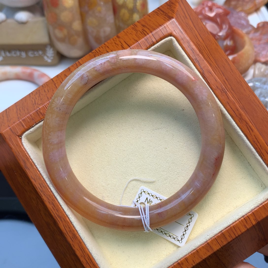 硅化珊瑚（珊瑚玉）手镯未镶嵌57.3口