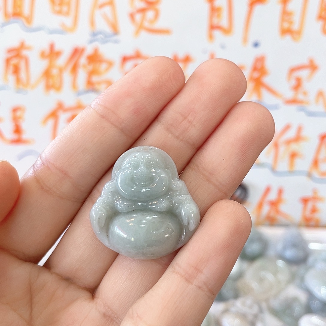 颈饰未镶嵌翡翠佛公