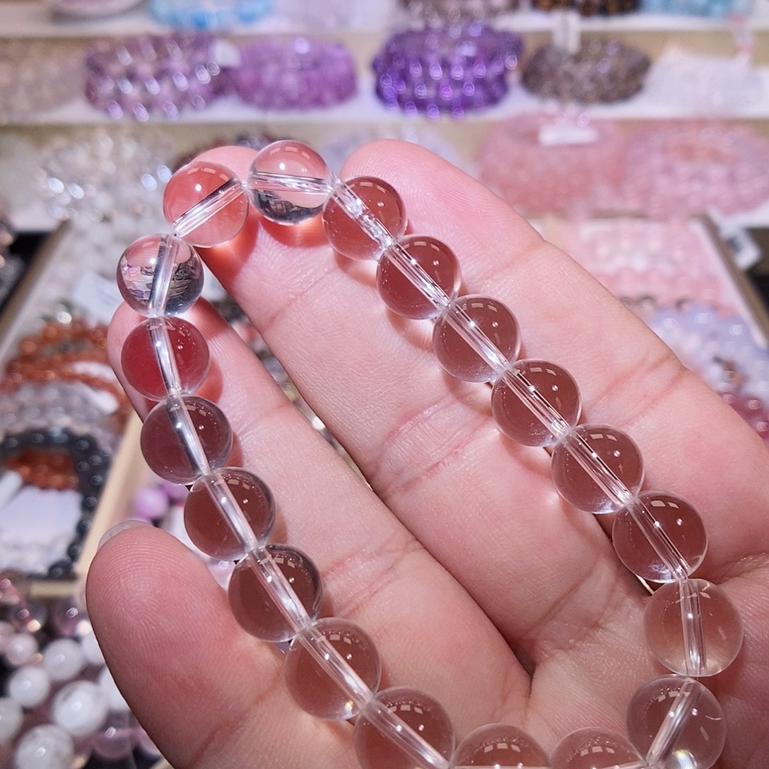 水晶未镶嵌手链白水晶10mm