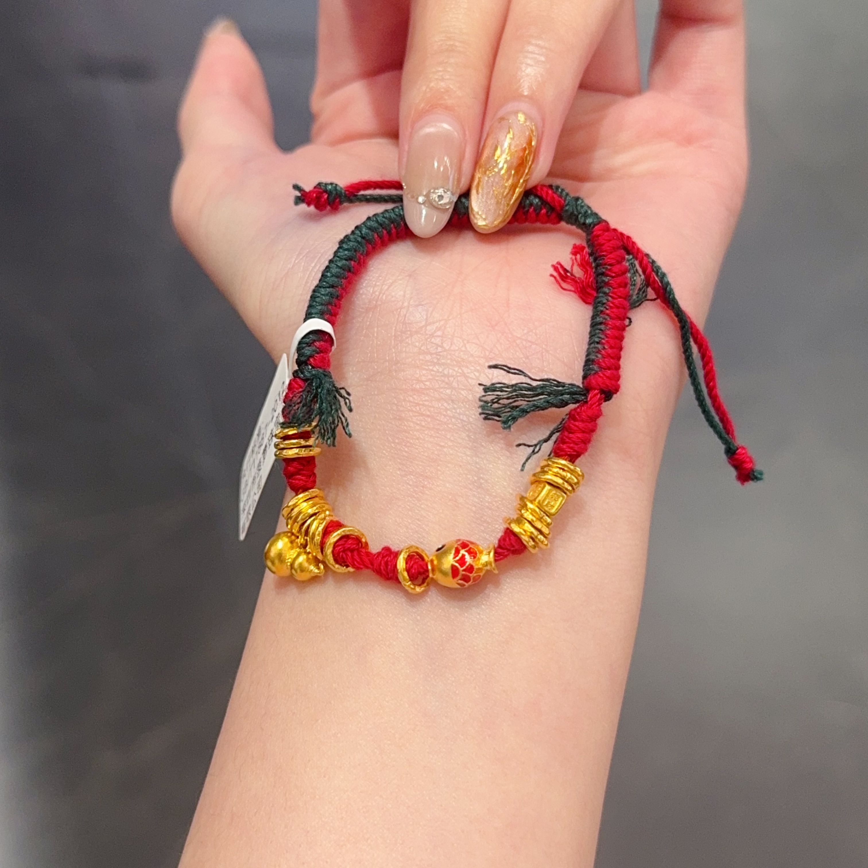 【新美源】足金999  古法 小鱼盘缠9.46克