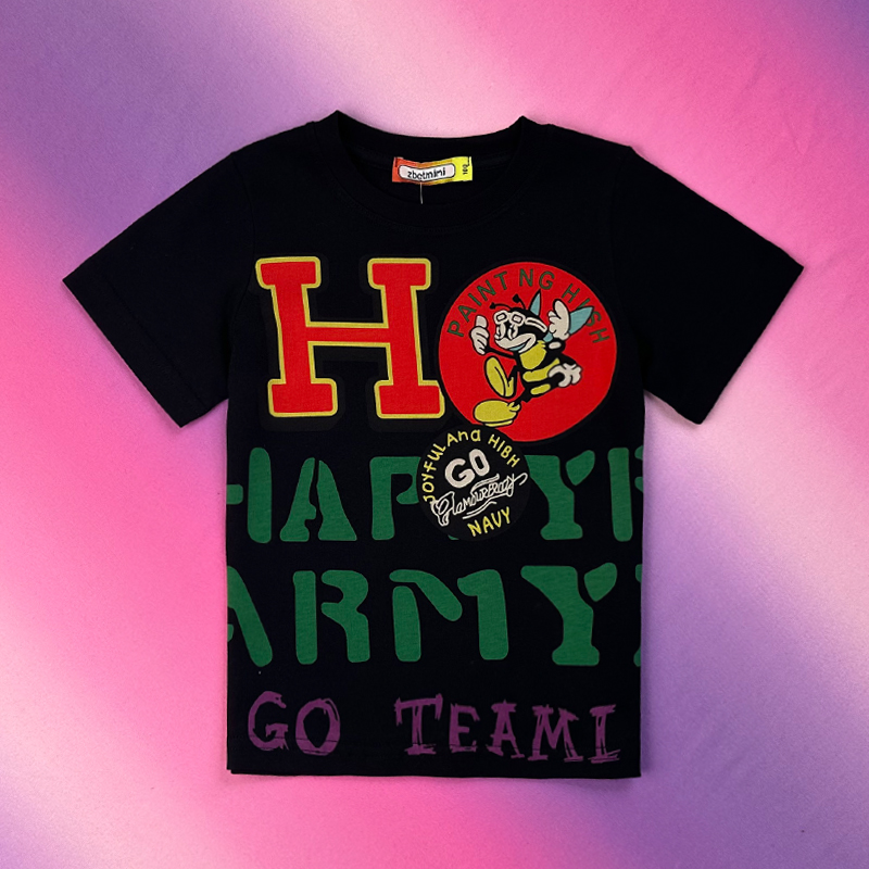 384 H小蜜蜂 短袖 黑