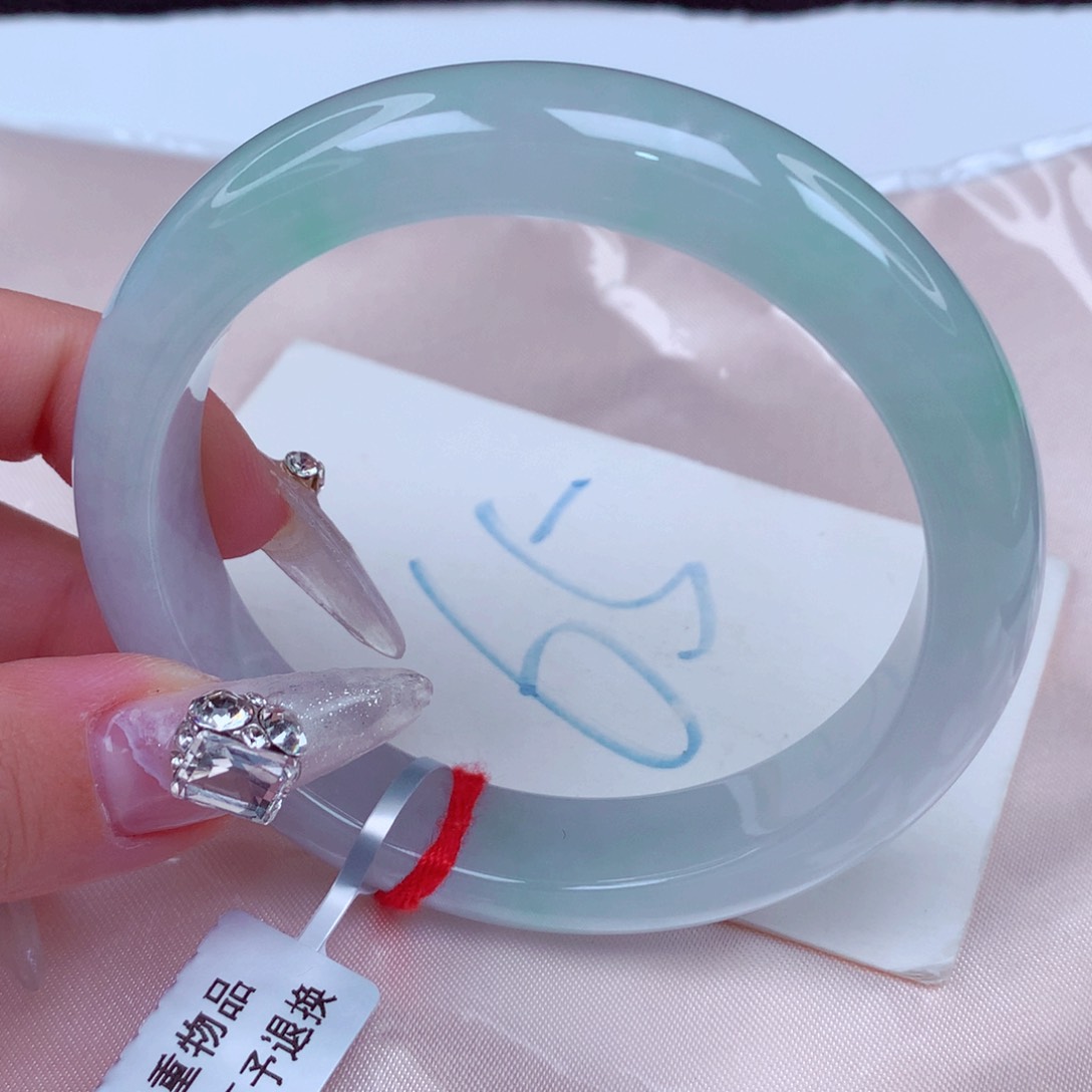 翡翠手镯未镶嵌天然缅甸翡翠A货手镯