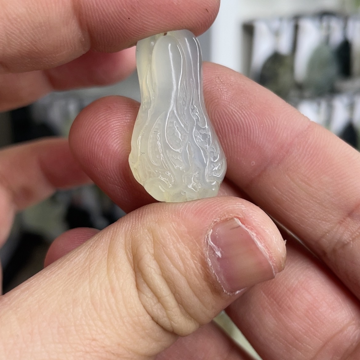 【闪购商品】岫玉颈饰未镶嵌白菜