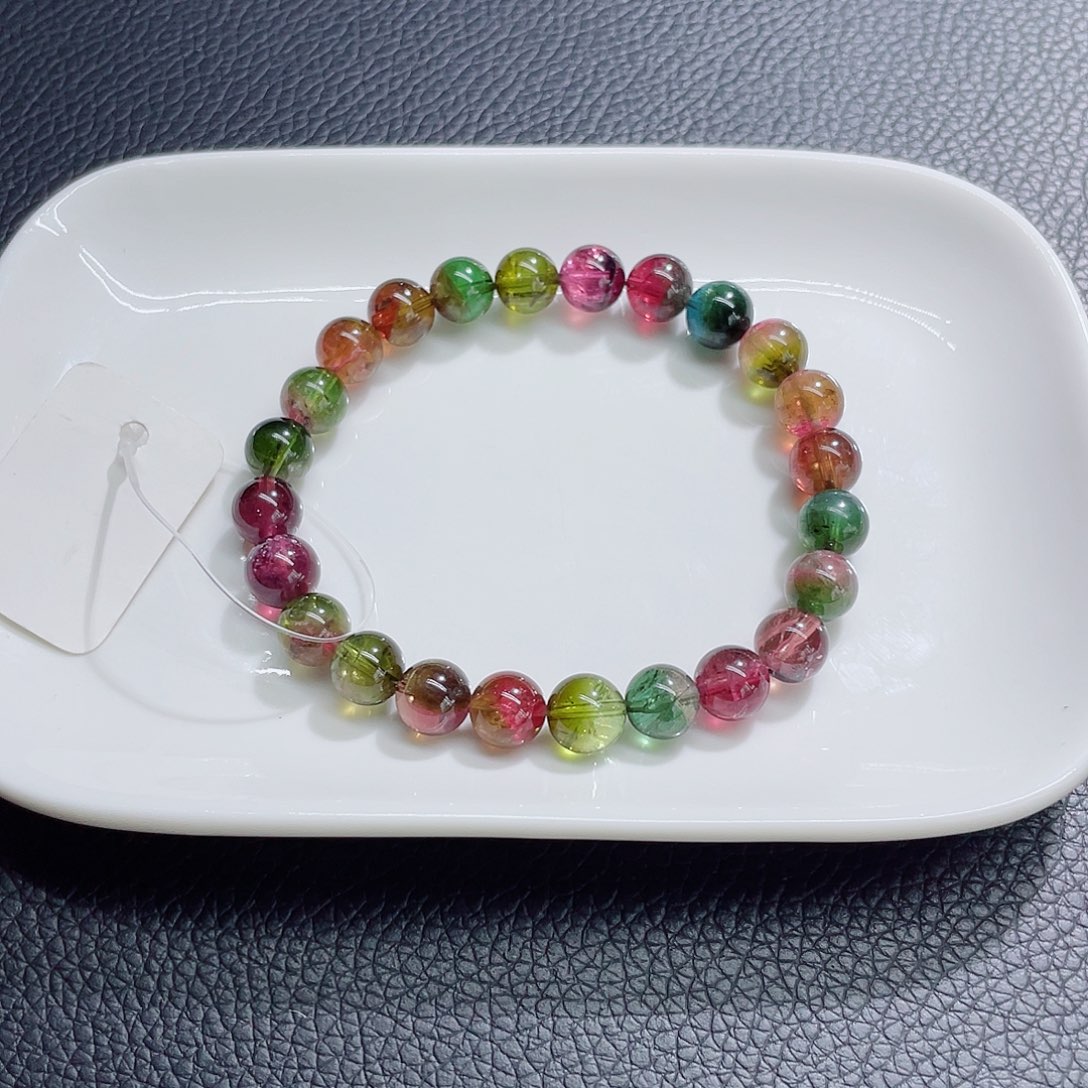 未镶嵌手链碧玺8.3mm左右