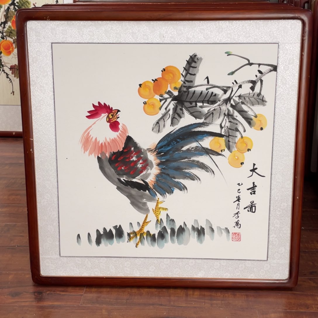 国画带框尺寸63*63厘米