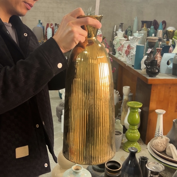 摆件高度45厘米口径8厘米微瑕捡漏