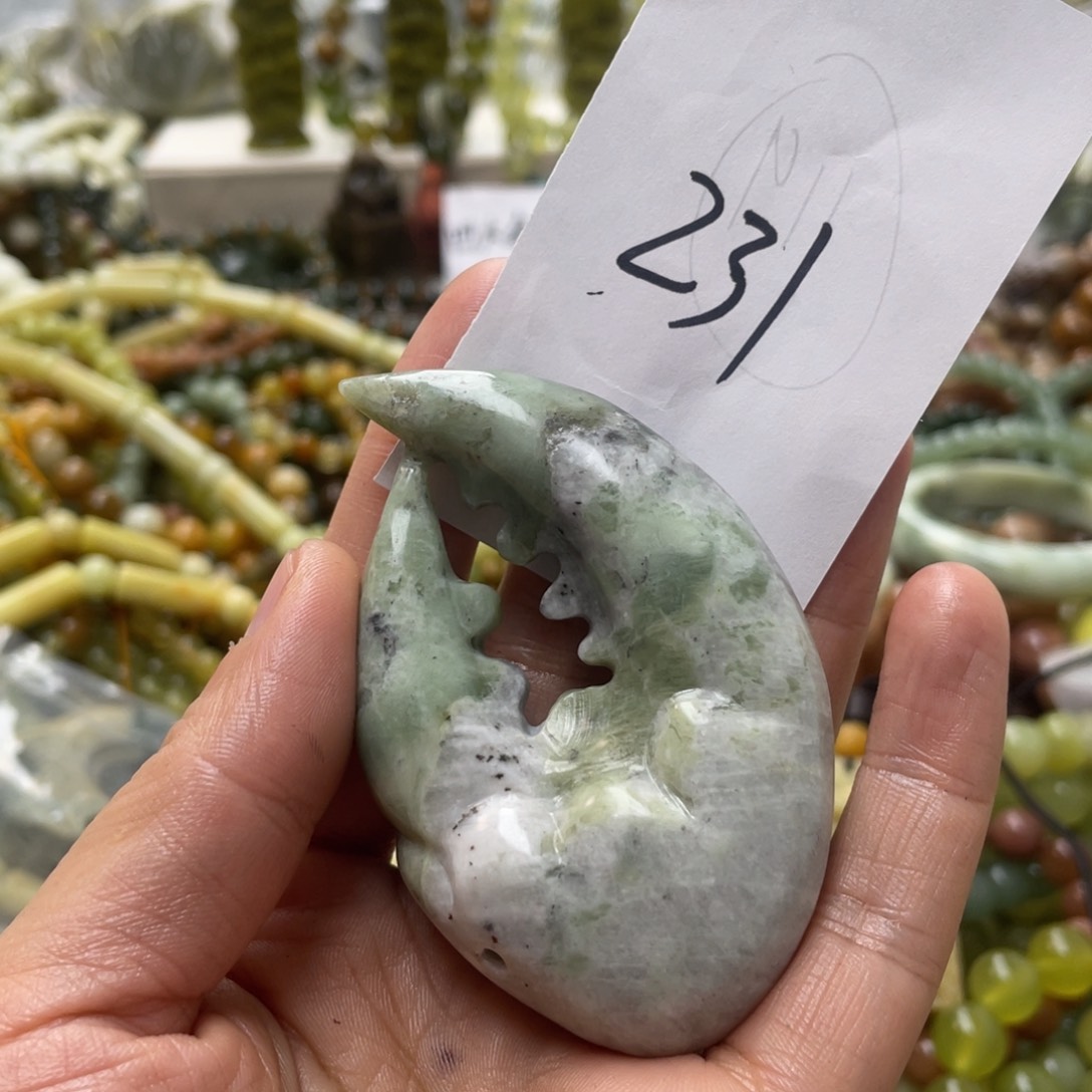 蛇纹石玉手链未镶嵌