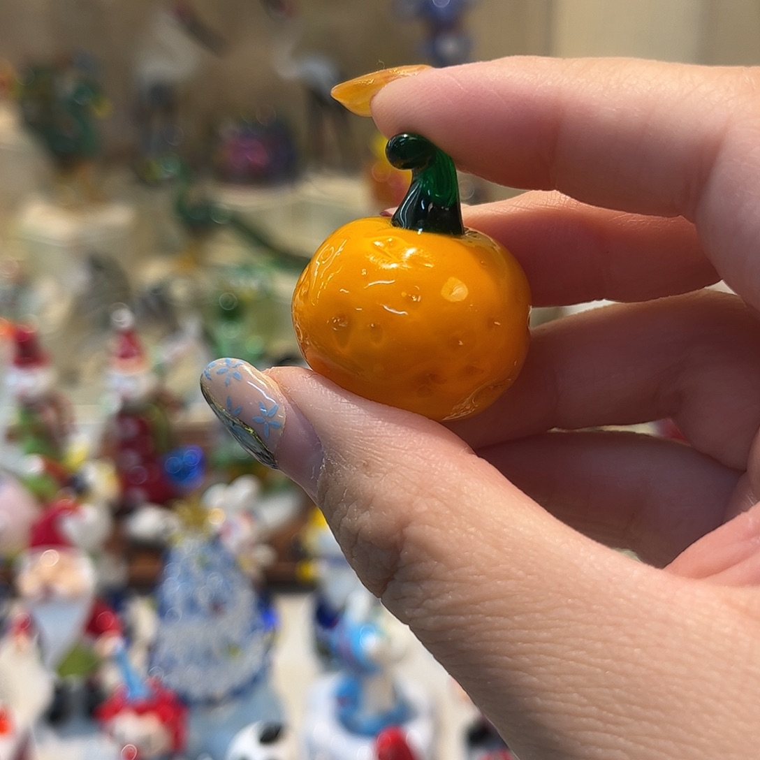 派***)手工艺品琉璃橘子