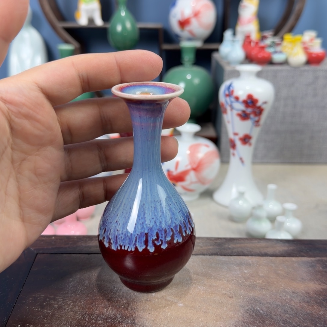 陶瓷手工小花器摆件