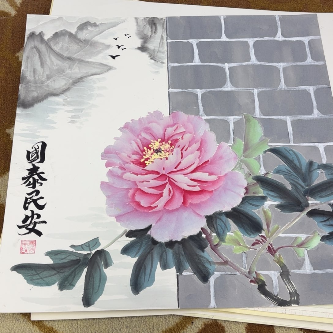 国画50-50卡纸作品艺