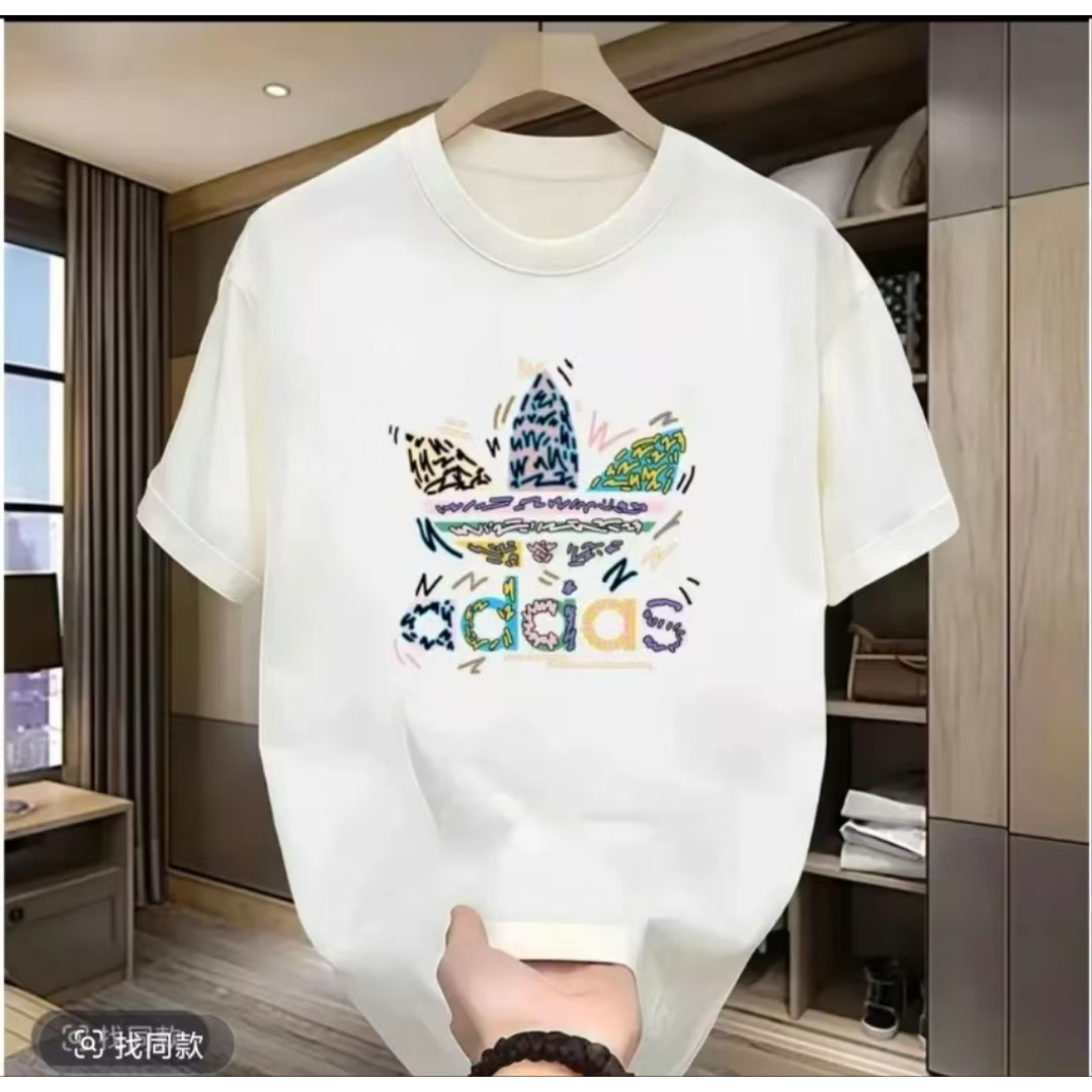 【一折粉丝福利】潮牌短袖印花T恤宽松夏季男女同款