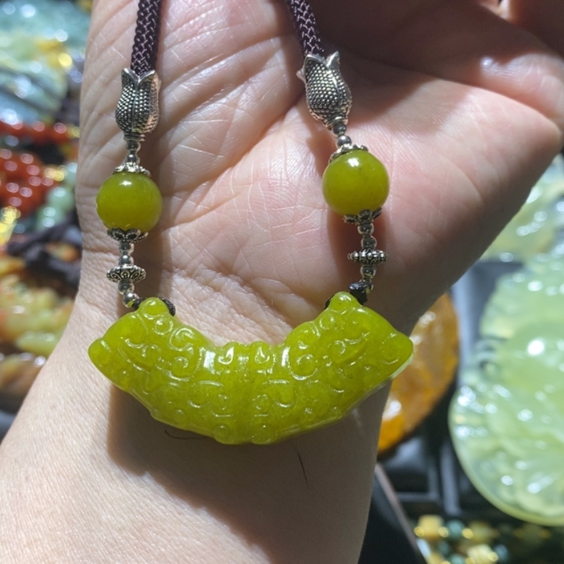 【闪购商品】岫玉毛衣链未镶嵌