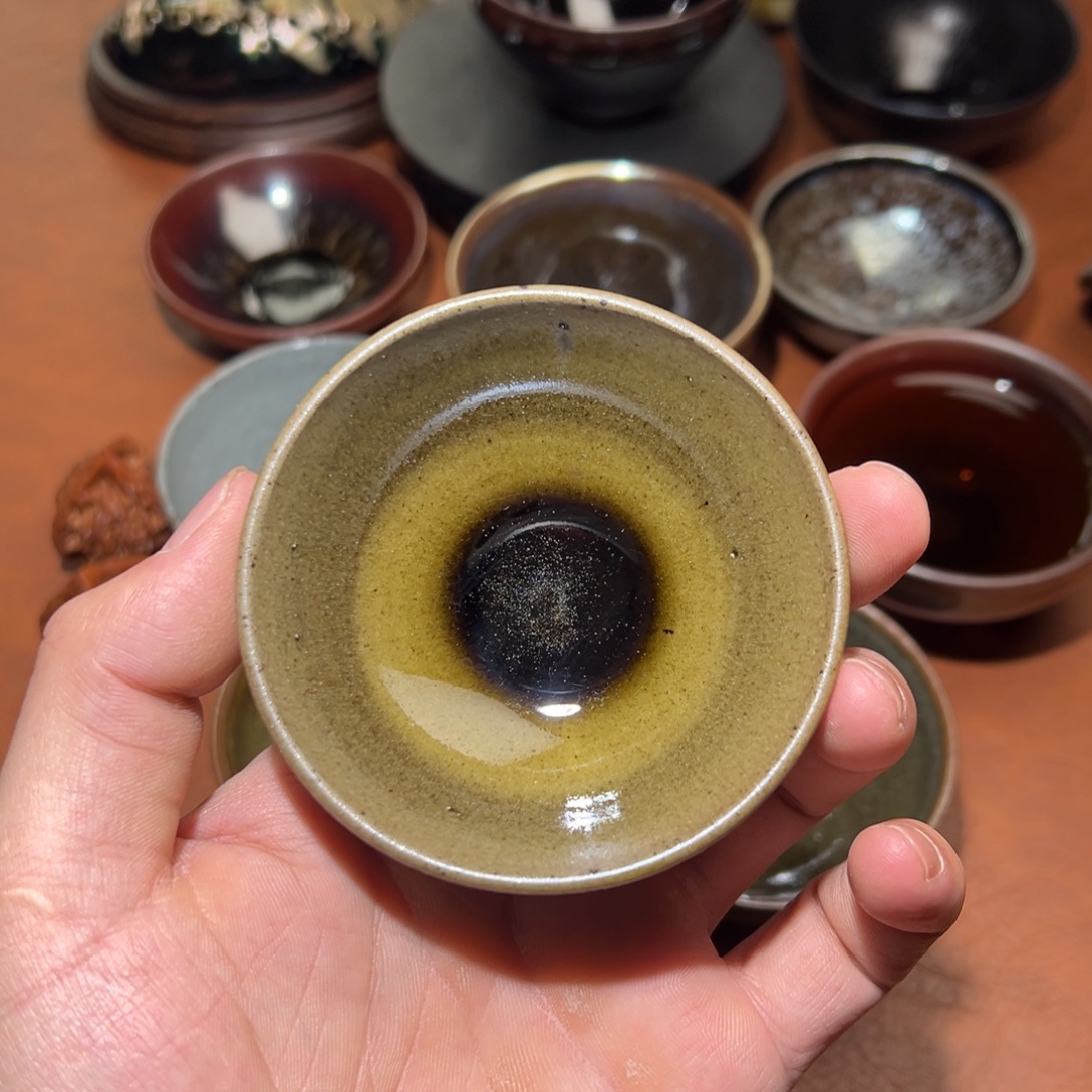 茶盏柴烧主人杯建窑建盏茶盏