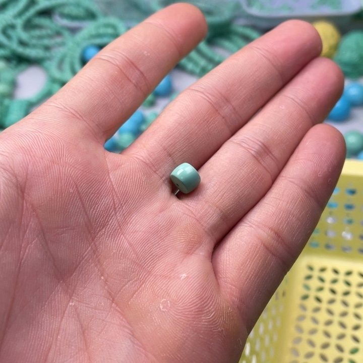 非金属卡7绿色直切单珠