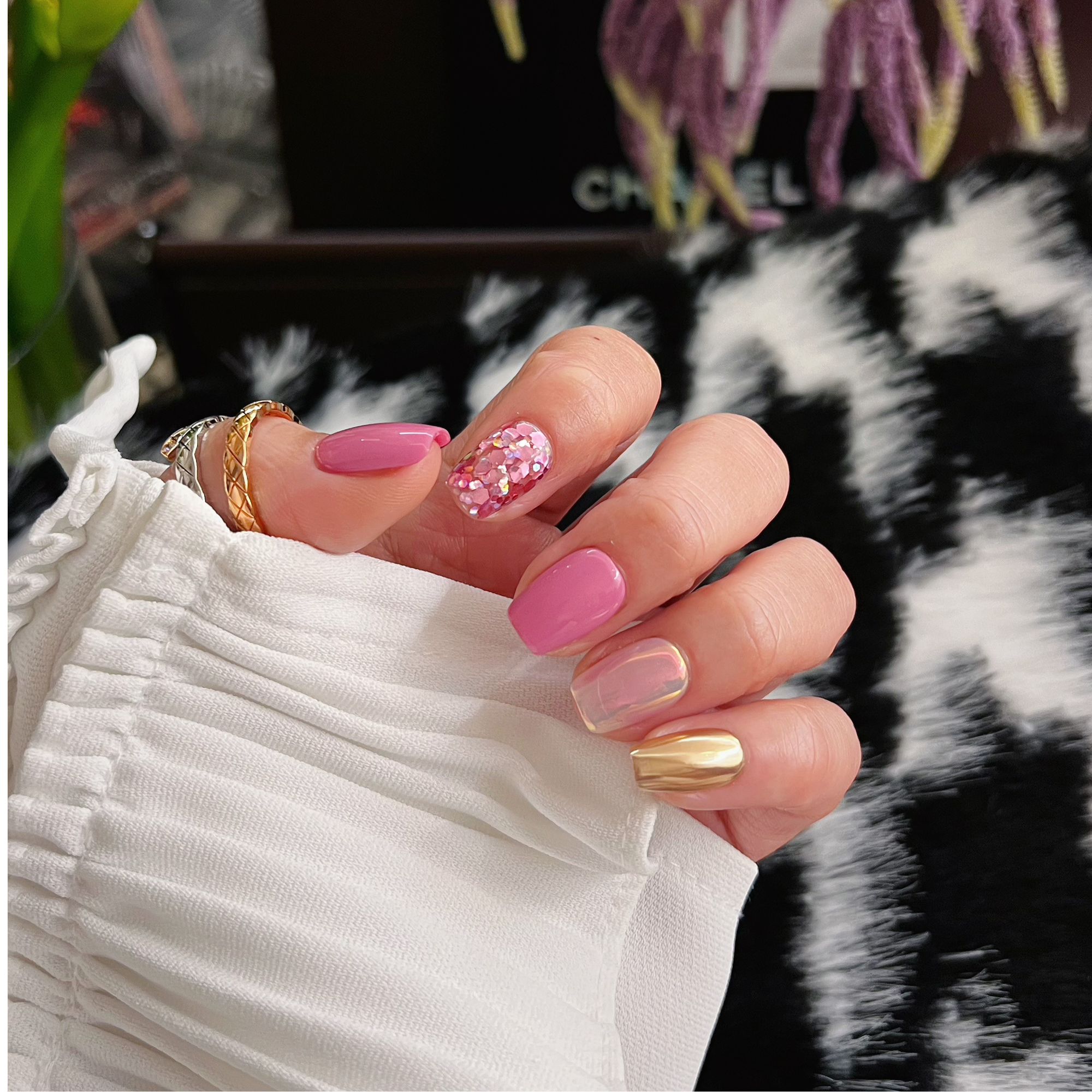 BYREESE ｜初恋 不显手黑的特调粉嫩手工穿戴甲