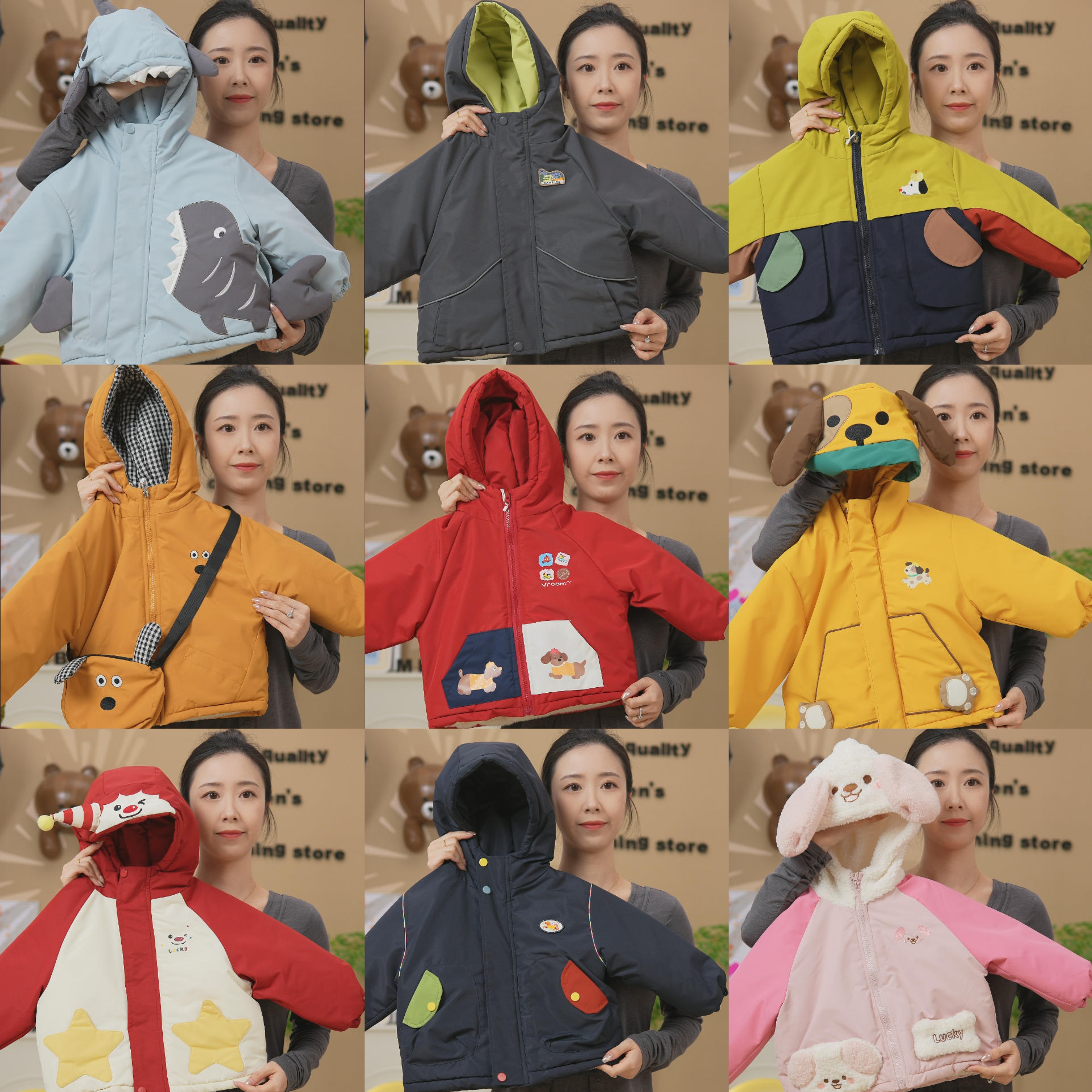 【小辣堡专属】051-099儿童加厚保暖宝宝加绒冬款外套童装