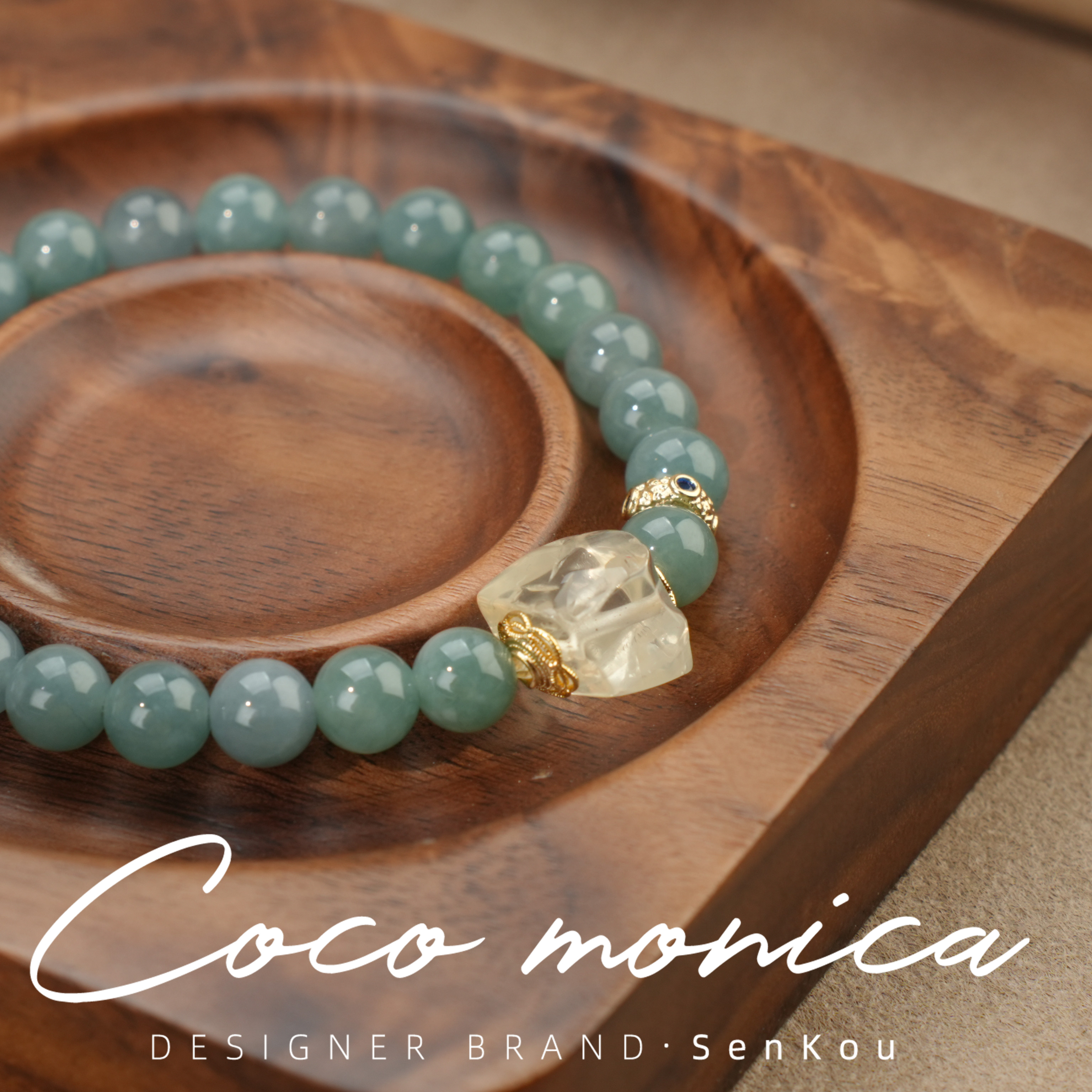 【小霞珠宝】翡翠女款手链百搭女士复古 单圈AS437