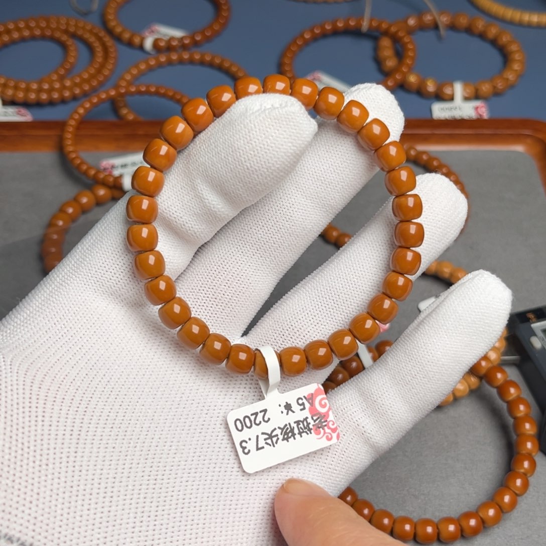 橄榄核手串7.2尺核尖老挝A5