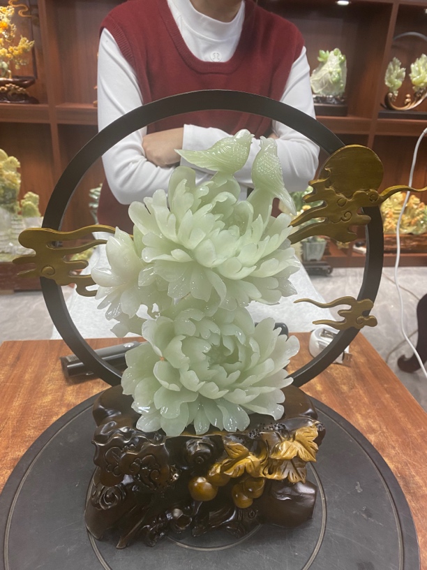 摆件新中式玄关山水摆件办公室摆件