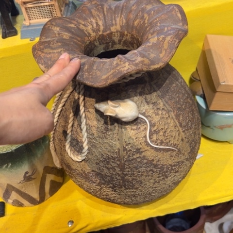 蜜安罐瓷香炉锡茶则