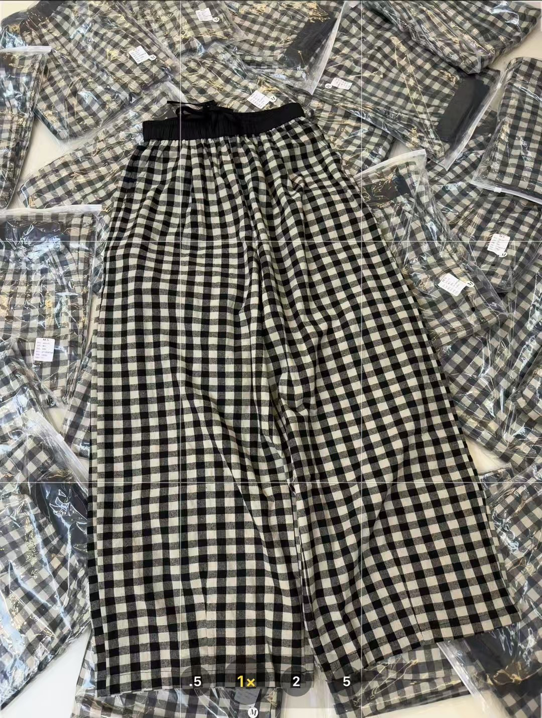 668 新款小个休闲格子裤