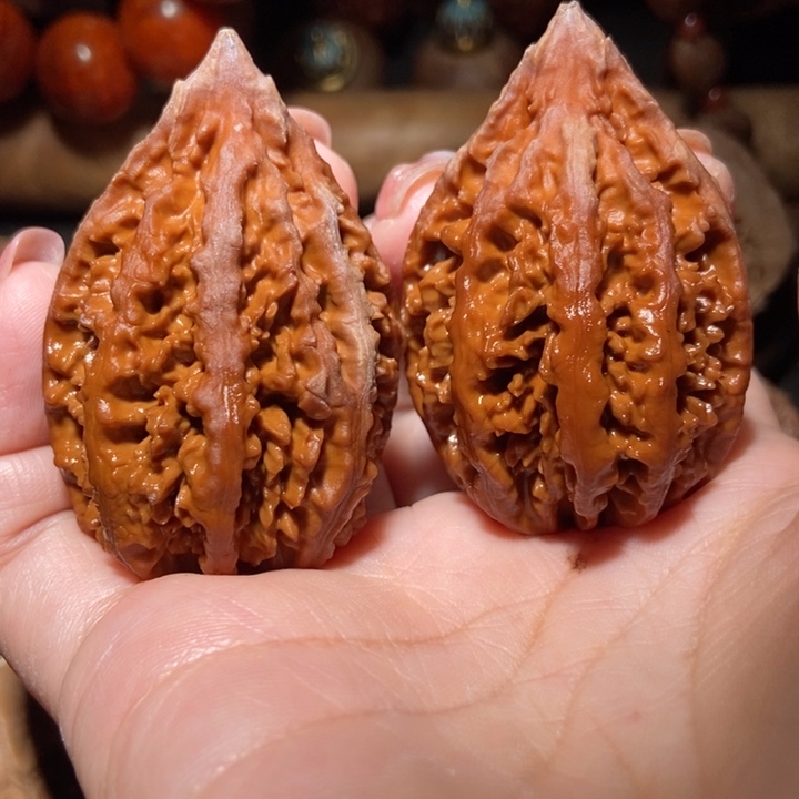 把件文玩核桃东北楸子小雪78