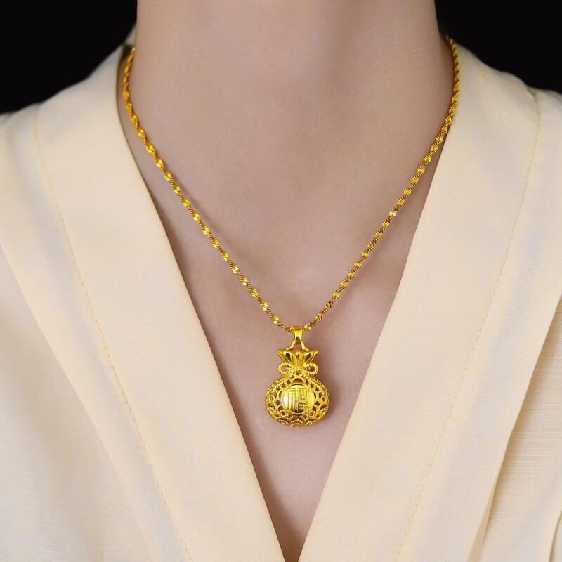 铜合金项链 铜合金项链D345时尚轻奢气质百搭项链