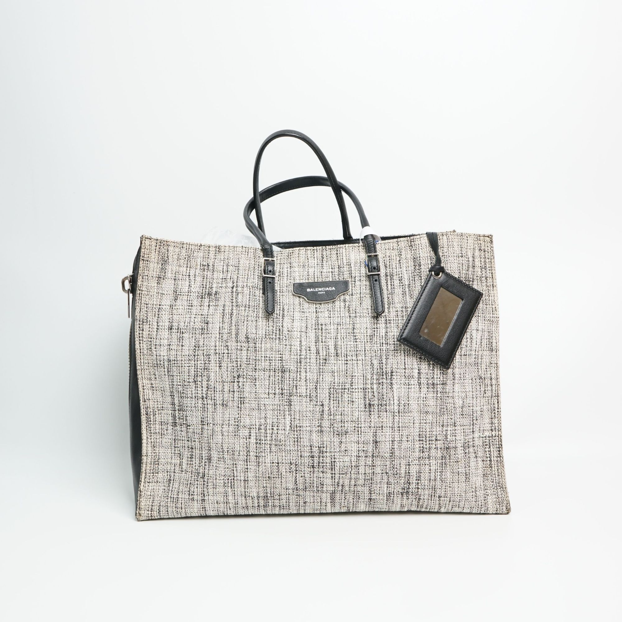 95新 Balenciaga/巴黎世家 巴黎世家手提包灰色/镜子/DS010405